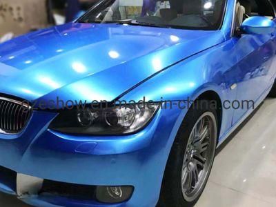 Glossy Metallic Sea Blue Wrap Film Paint Protection Film