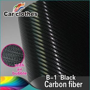 1.52X30m Good Quality 3D Carbon Black Film Rolls with Air Bubbles