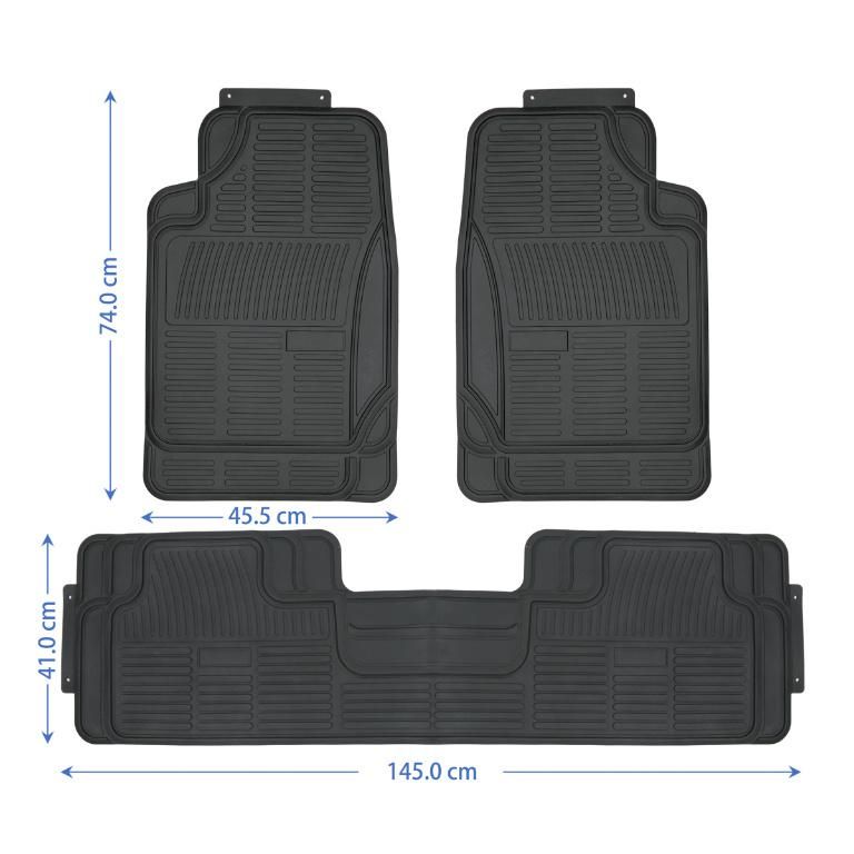 Hot Sale 3PCS Full Sets Auto PVC Car Floor Mats