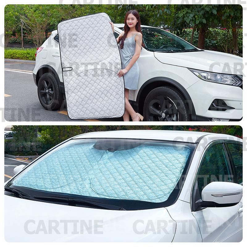 True Factory OEM Custom Fit Car Windshield Sunshade Foldable Foil Windshield Sunshade