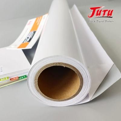 Jutu Feather Light Self Adhesive Film Digital Printing Vinyl for Outdoor Promotional Graphics