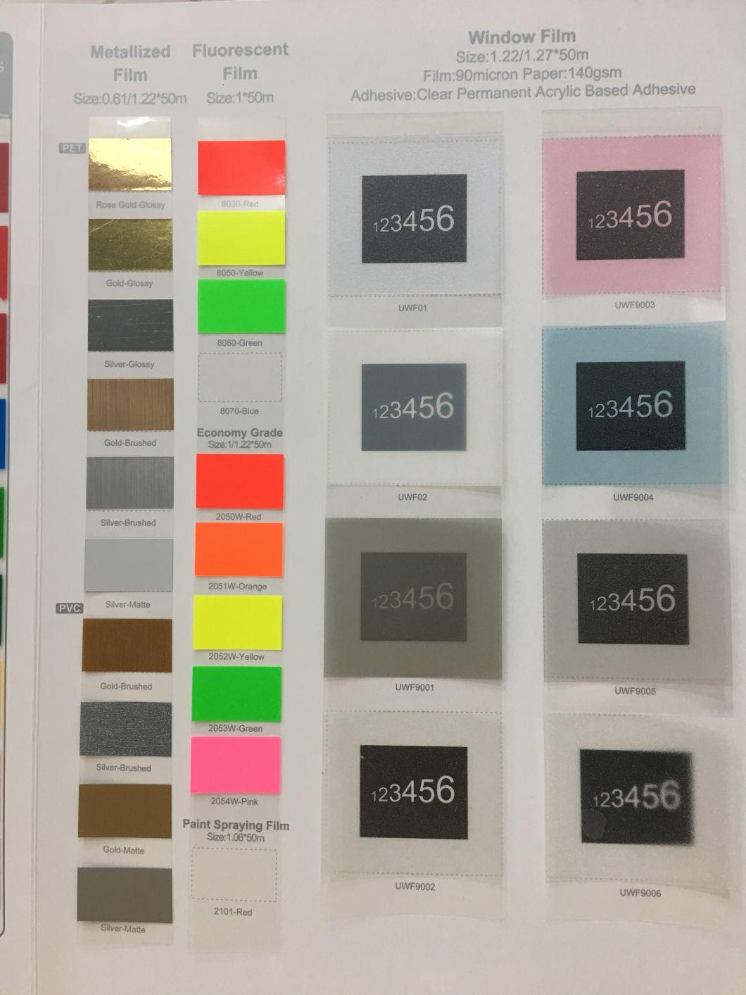 Wholesale Price Customized Colored Vinyl Self Adhesive