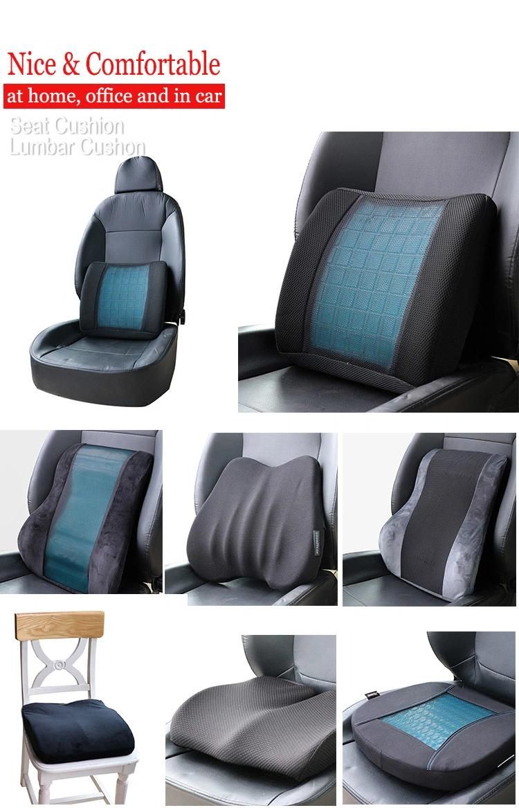 Factory Supply Memory Foam Sponge Lumbar Cushion for Car Office Home