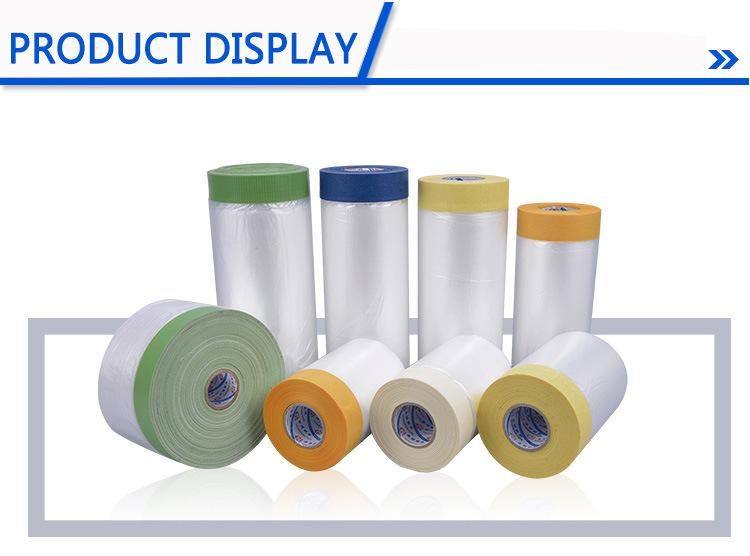 Plastic Roll of Pre-Taped Masking Film with Masking Tape