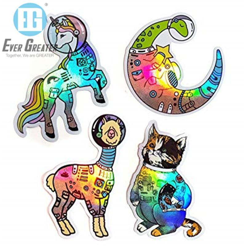 Customized Reflection Anti Counterfeiting Printable Holographic Stickers