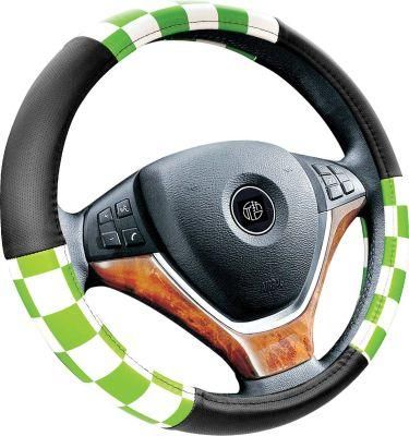 Stylish Car Vehicle Imitation Leather Anti-Slip Steering Wheel Wrap Cover