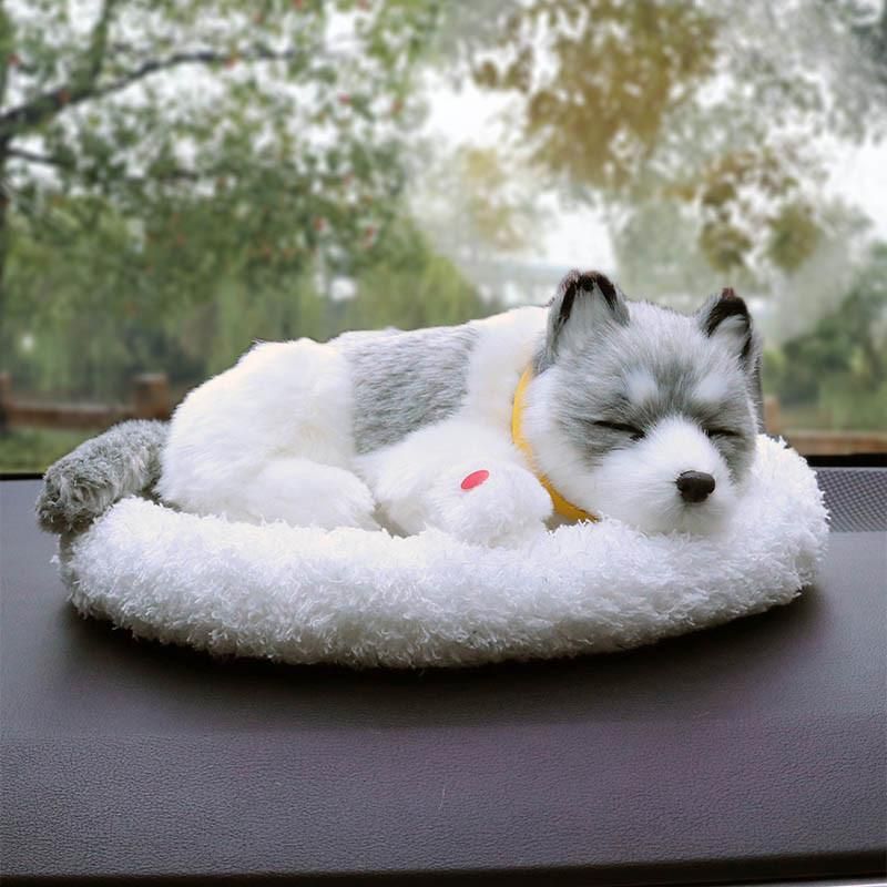 Car Accessories Decoration Creative Car Activated Carbon Simulation Dog with Snoring of Car Decorations
