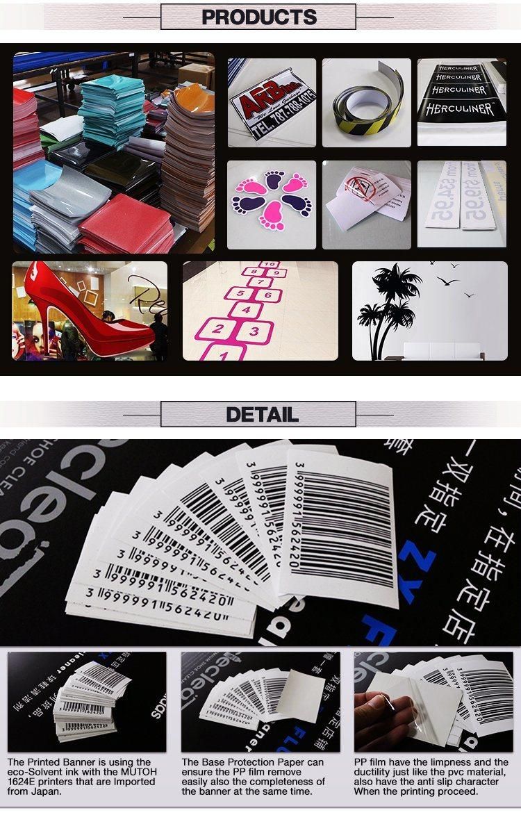 High Qualtity Aluminium Silver Foil Sticker with Full Color Print