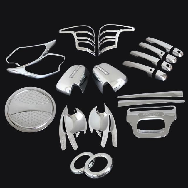 Ycsunz ABS Plastic Chrome Kits Full Set Cover Kits for Prado Fj120 2003-2009 Exterior Accessories