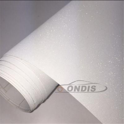 Frosting Glitter Vinyl Sticker Paper PVC Film Window Decorative Vinyl Film Clear Transparent Glitter Sticker Vinyl