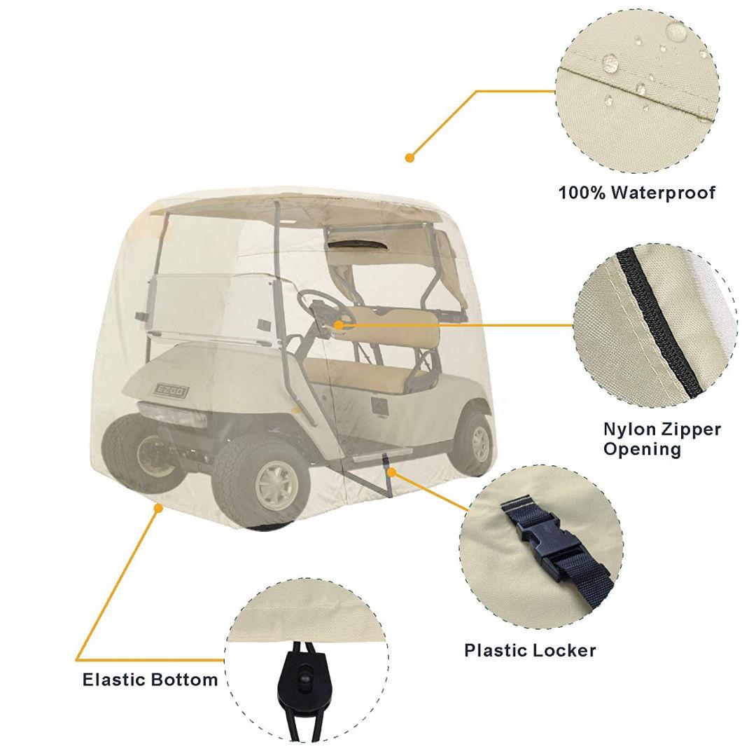 Anti-UV Outdoor Waterproof Dustproof Golf Cart Cover with Custom Services