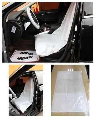 Car Disposable Plastic Seat Covers Universal Transparent Seat Protective Covers for Vehicles Cars