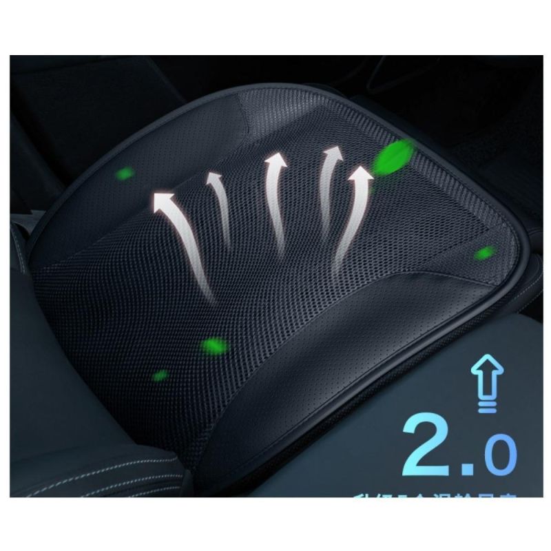Cooler USB Automotive Cooling Seat Cover Car Ventilated Cushion Summer Seat Comfortable & Breathable with 5 Fans 3 Adjustable Wyz20371