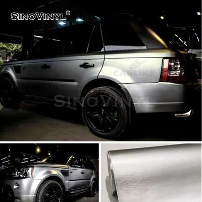 SINOVINYL Chrome Brushed Professional Manufacturer Body Sticker Custom Car Wrap Super Vinyl