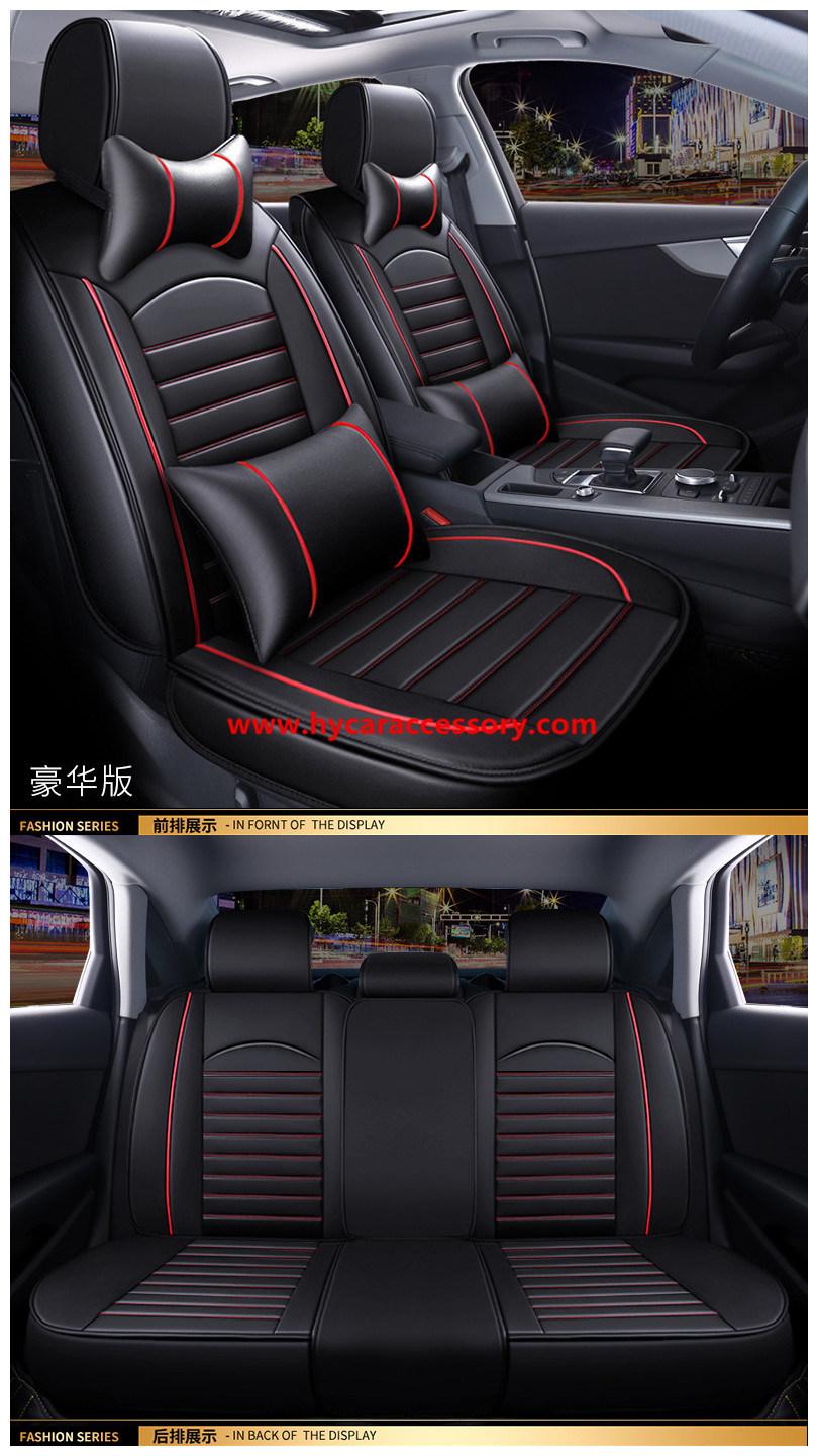 Car Accessories Car Decoration   Car Seat Cushion Universal Black Pure Leather Auto Car Seat Cover