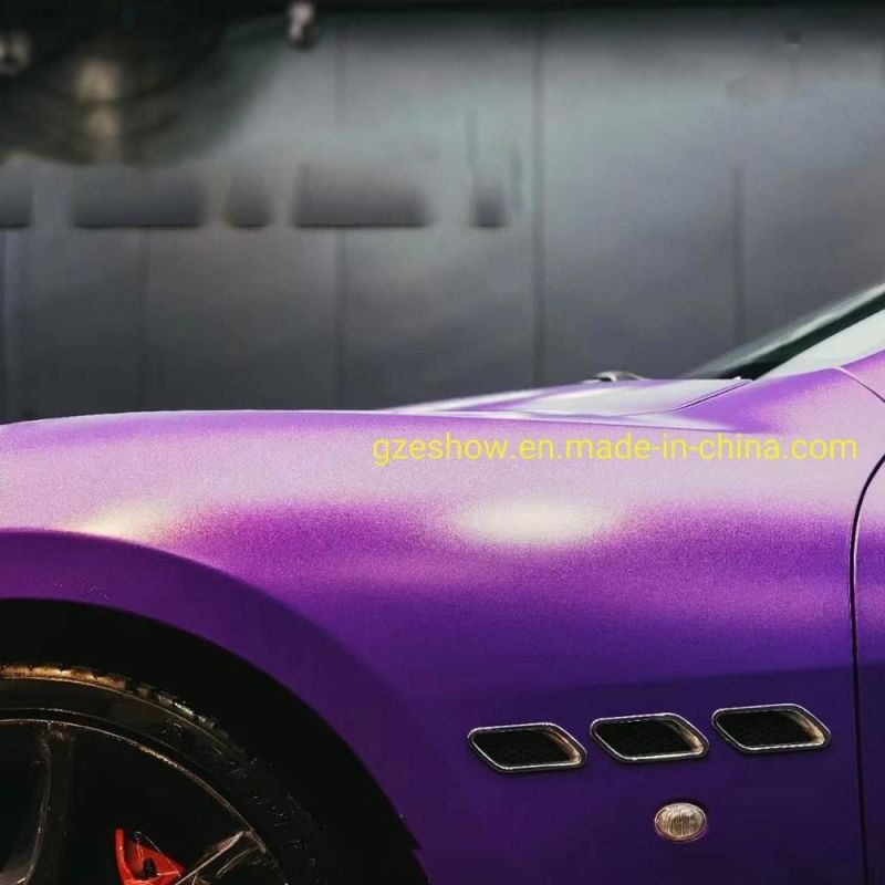 Diamond Purple Sand Gold Self Adhesive Car Wrap