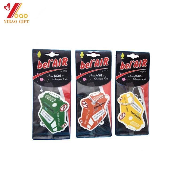 All Kinds of Scent Long-Lasting Fragrance Custom Paper Car Air Freshener Auto Pendant Air Freshener for Promotional Gifts (YB-AF-1)