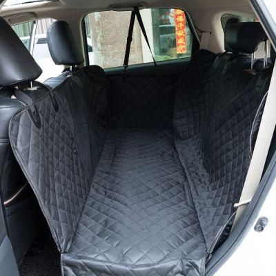 Luxury Quilted Dog Car Seat Covers with Side Flap Pet Backseat Cover for Cars