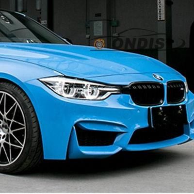 Car Body Sticker Air Bubble Channel Glossy Blue Sticker for Car Wraps