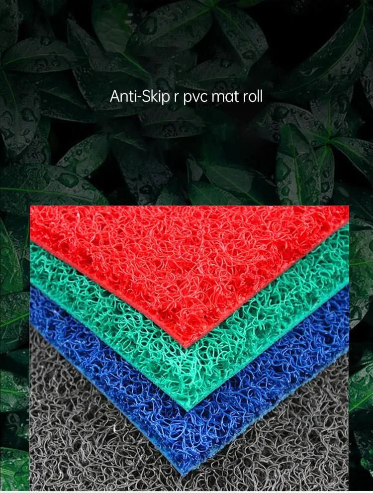 China PVC Noodle Floor Mats/Exquisite Hand Tufted Waterproof PVC Coil Mat / PVC Coil Cushion Mat - Swallow