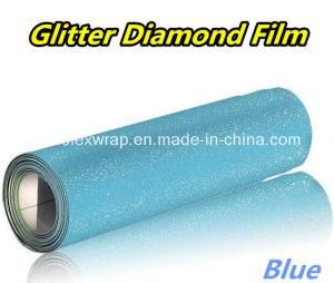 Blue Brilliant Diamond Film, Pearlized Diamond Car Body Vinyl Car Wrap Vinyl Film