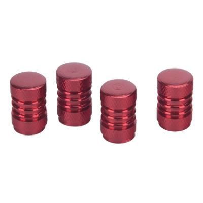 4PCS Red Color Car Tire Valve Cap