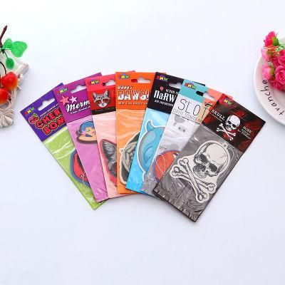 Wholesale Air Fresheners Card Packaging Custom Design Decorative Auto Hanging Perfume Paper Car Air Freshener with Your Own Design