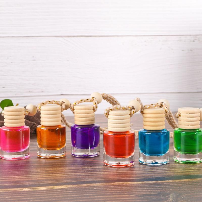 8ml Car Hanging Perfume Bottle Fragrance Air Freshener Empty Glass Bottle Aroma Essential Oil Pendants Diffuser