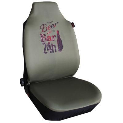 Hooded Printing Car Single Front Seat Cover