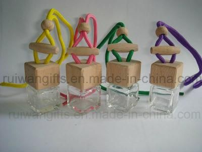 Wholesale Square Glass Perfume Bottle for Car Hanging Diffuser