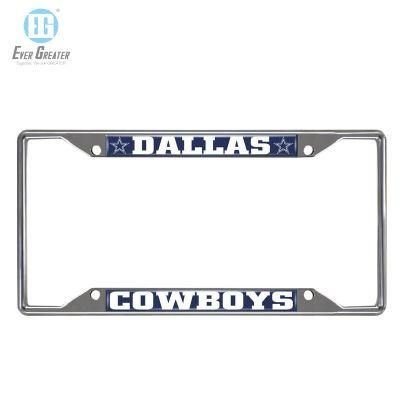 License Plate Frame Embossed Europe with Dome