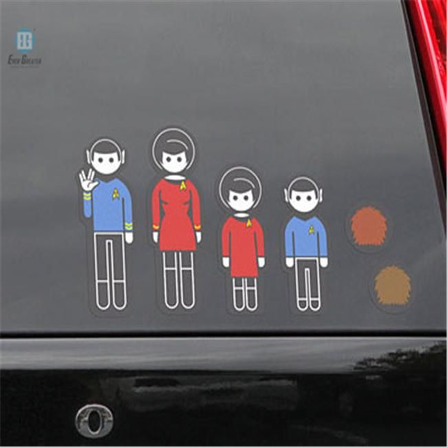I Love My Family Car Decorative Decal Sticker