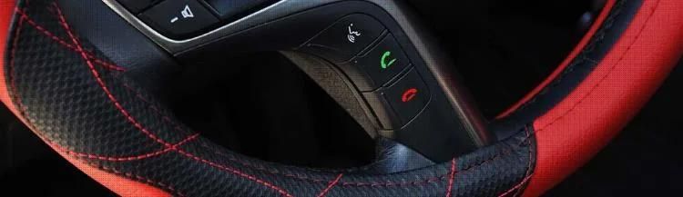 High Quality Leather Car Steering Wheel Cover Universal Anti-Slip Custom Car Accessories Decoration