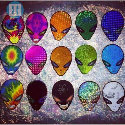 Tamper Evident 2D Transparent Custom Hologram Sticker