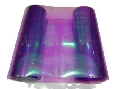 Removable Adhesive Vinyl Car Headlight Vinyl Wrap Chameleon Purple
