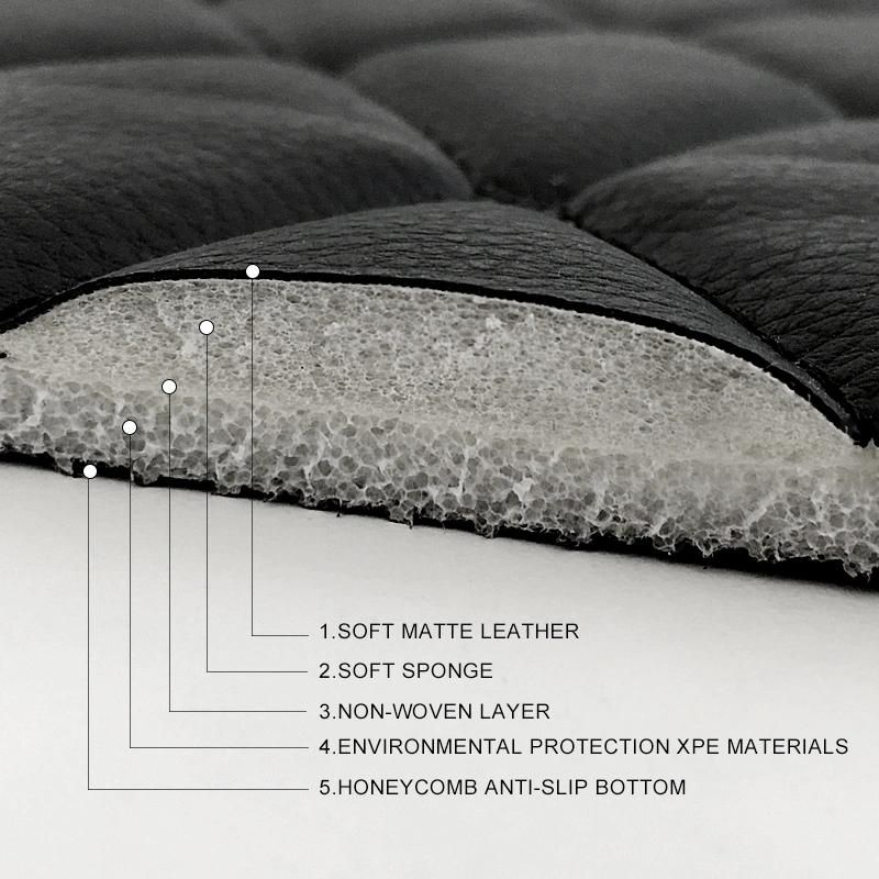 Luxury 5D Car Mats Waterproof Leather Car Interior Accessories 4 Pieces Carpet Foot Car Floor Mats