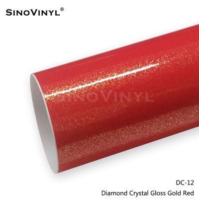 SINOVINYL Car Color Change Vinyl Diamond Crystal PVC Film For Car Wrapping Vinyl