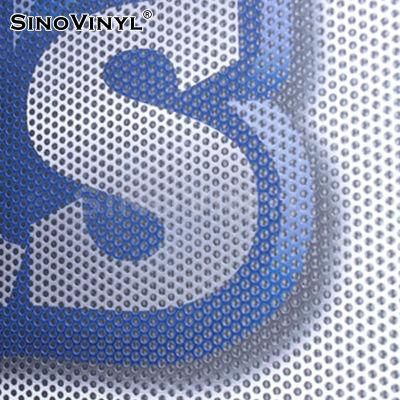 SINOVINYL Double Side Black One Way Vision Printing Vinyl Wrap Film Roll