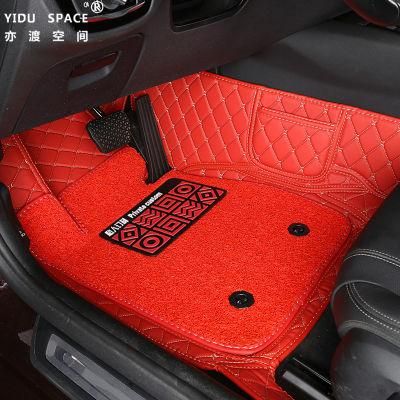 Customized Anti-Slip Leather PVC Wire Coil 5D Car Floor Mat