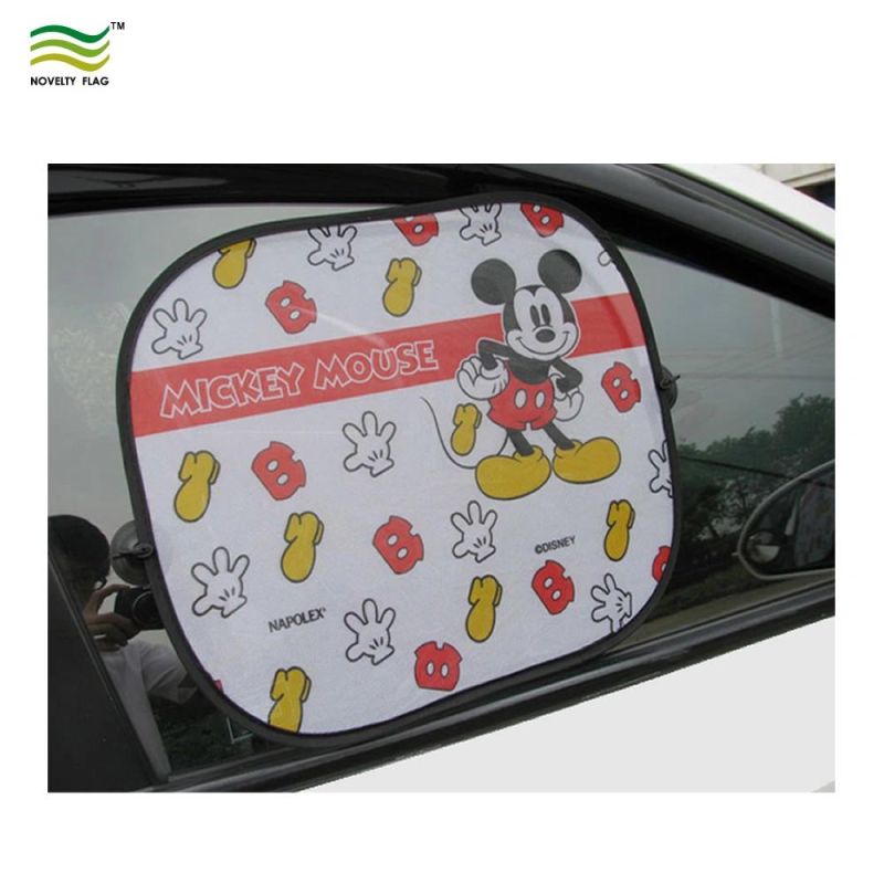2018 Cartoon Pattern Custom Logo Car Sunshade Cling Sunshade