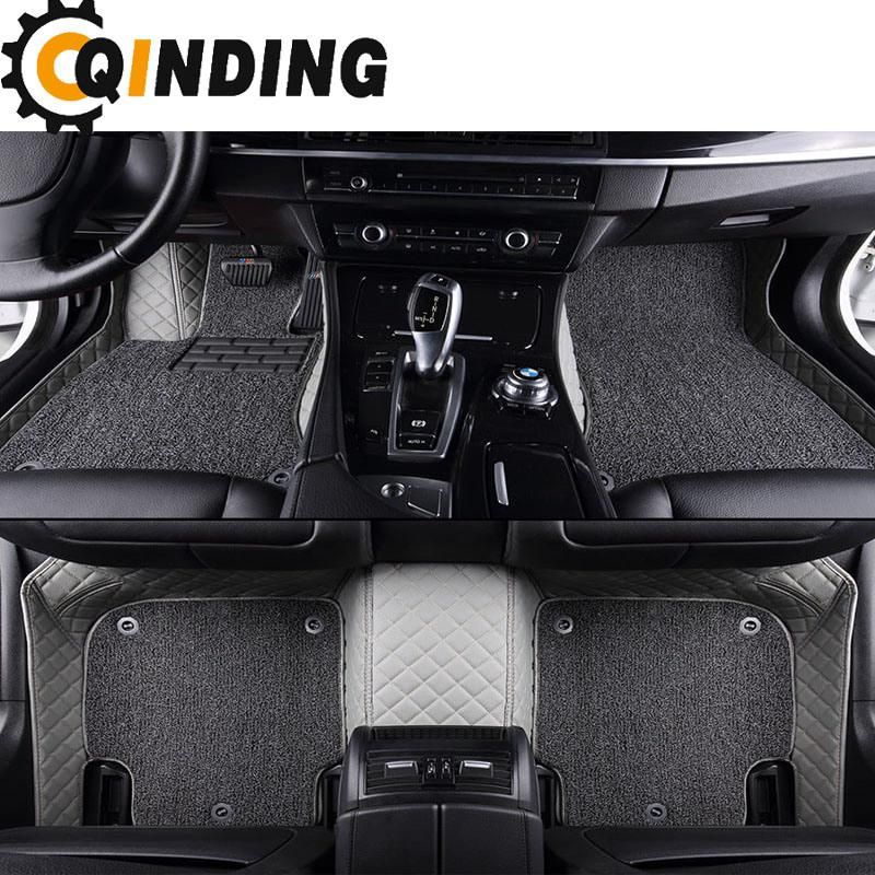 Universal 4PCS PVC Rubber Car Floor Mats All Weather Protection in Black Color