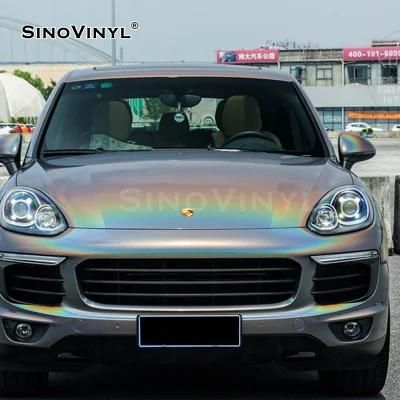 SINOVINYL High Premium Holographic Iridescence Laser Waterproof Weather Resist Car Wrap Vinyl