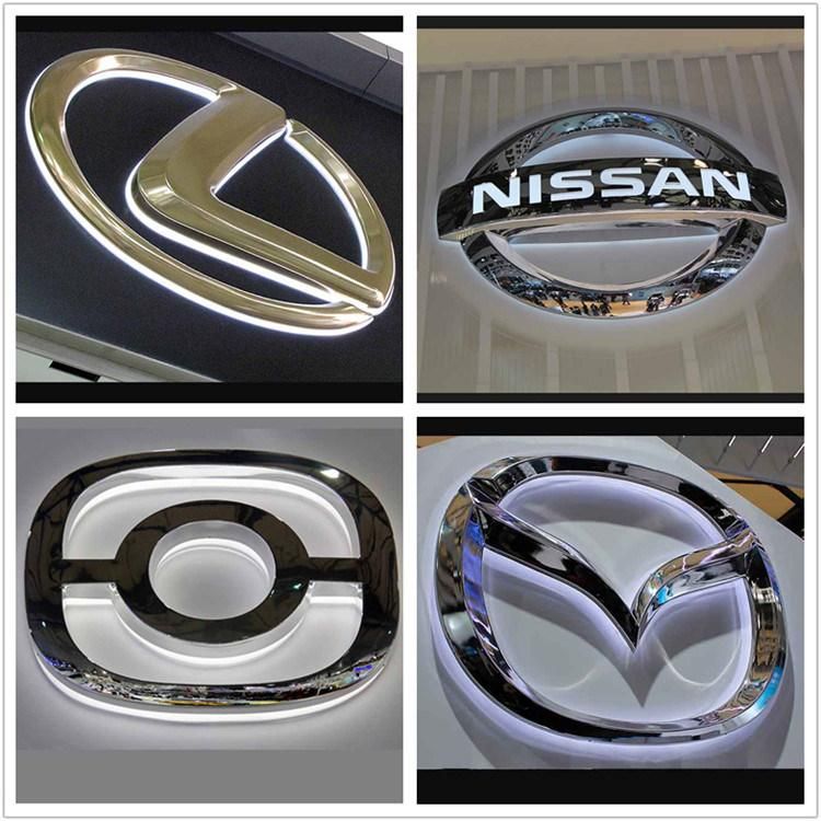 Wall Mounted 4s LED Light Car Logo/ Car Logo Light