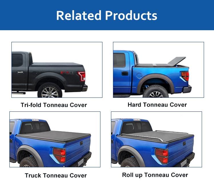 Ford Pickup Accessories Soft Roll up Tonneau Cover Truck Bed Cover for F150 Ranger