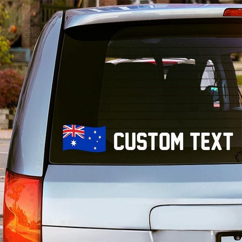 5" X 4" Custom Logo Car Stickers Australia Map Flag Bumper Sticker Decal