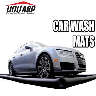 Easy to Clean Car Wash Containment Mat with Built-in Sponge Sealed Edges for Snow and Mud Removal