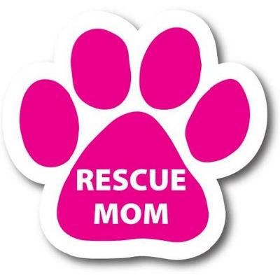 Paw Print Auto Truck Decal Magnet Rescue Mom Pawprint Car Magnet