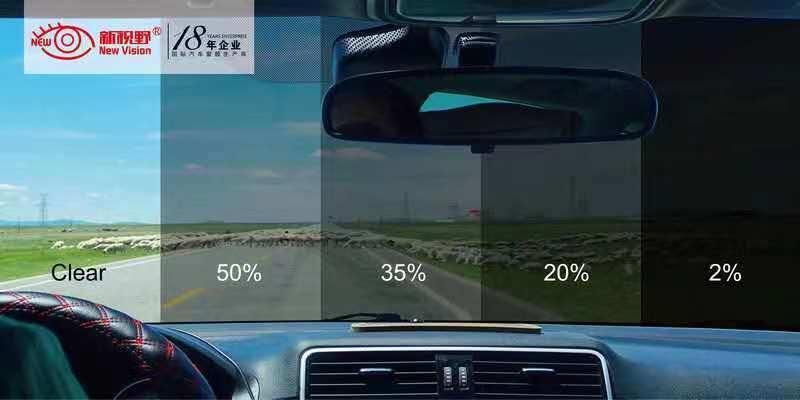 Solar Window Tinting Film Black Privacy UV Resistance Car Tint Anti Scratch 1 Ply Car Window Film