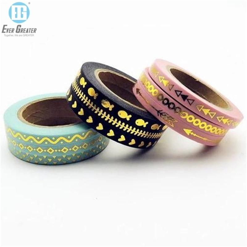 Colorful Waterproof Paper Decorative Washi Paper Tape with DIY