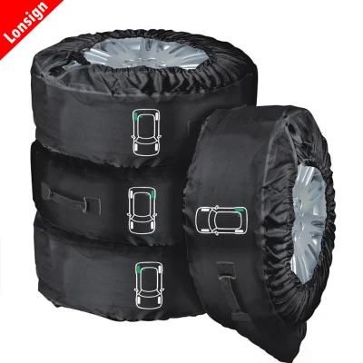 Waterproof Snowproof Silver Tyre Storage Wheel Cover